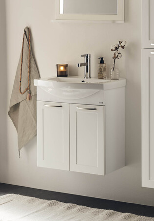 Noro Fix 550 Basin And Undercabinet Matte White Framed Noro Art.