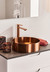 Basin Icon Brushed Copper