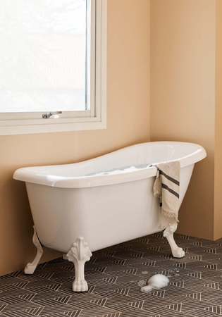 Bathtub Old England 153 White, White Feet