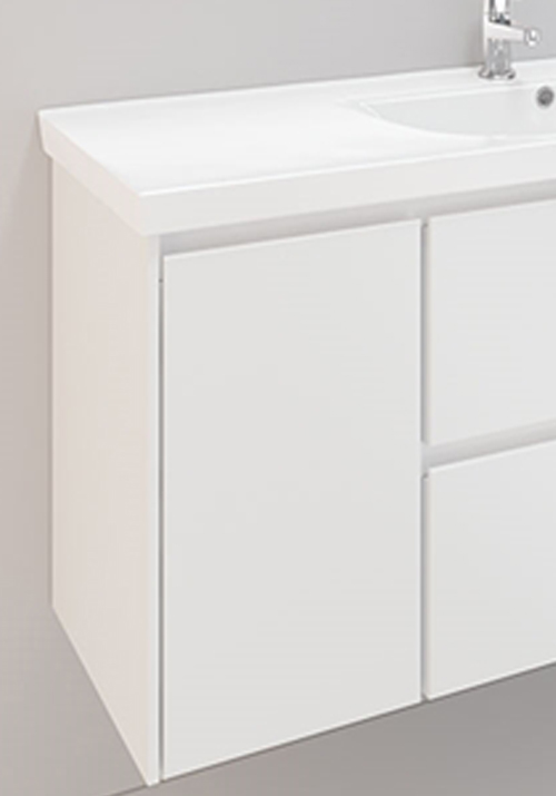 BASIN CABINET LIFESTYLE CONCEPT 300 WHITE MATTE WITH DOOR NO