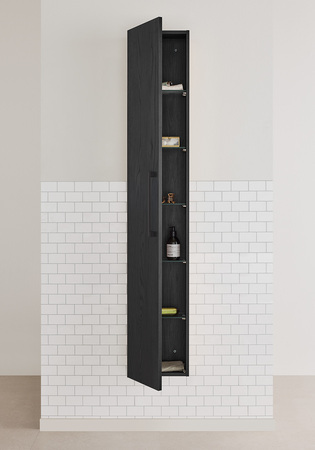 High Cabinet Multi Black Wood Structure