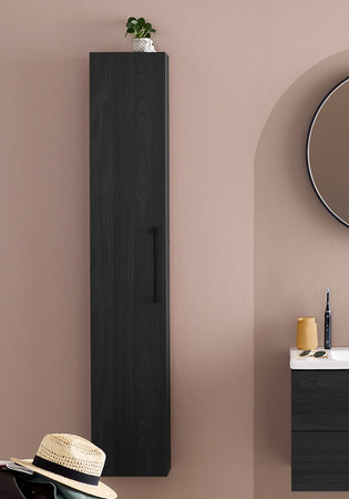 High Cabinet Multi Black Wood Structure