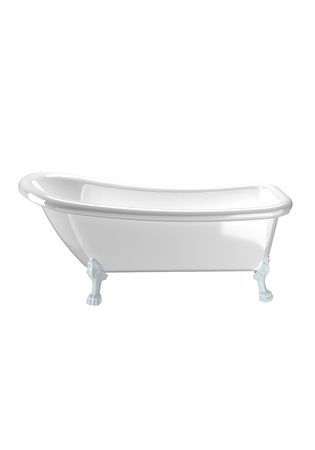 Bathtub Old England 153 White, White Feet
