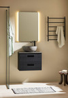Under Cabinet Relounge Black Wood Structure 600 With Countertop