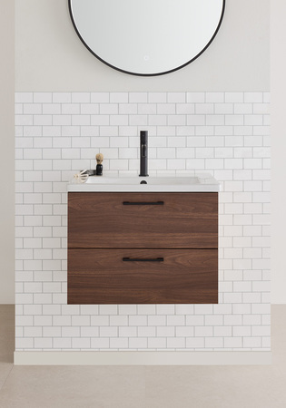 Under Cabinet Neo Walnut With Basin 600