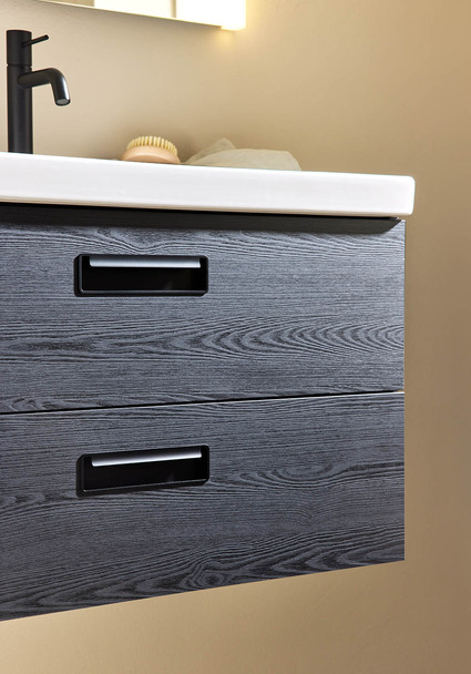 Under Cabinet Relounge Black Wood Structure 1200D With Countert