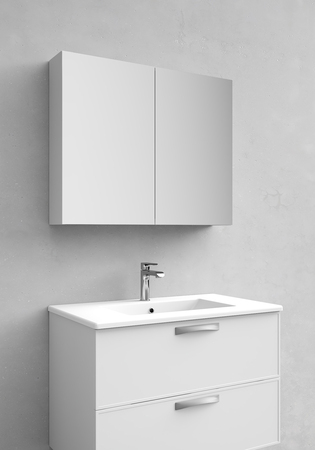 Mirror Cabinet Flex White Matt 800
