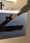 Under Cabinet Relounge Black Wood Structure 1200D With Countert
