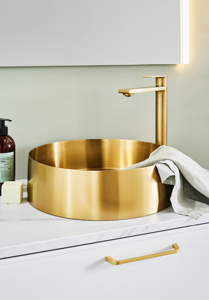 Basin Mixer Neo High Matte Brushed Brass