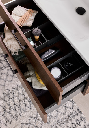 Under Cabinet Neo Walnut With Basin 600