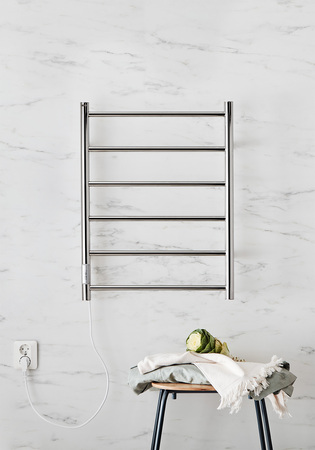 Towel Warmer Home 530X680 Stainless Polished Left