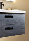 Under Cabinet Relounge Black Wood Structure 1200D With Countert