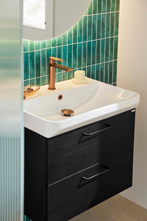 UNDER CABINET AIR BLACK WOOD STRUCTURE 600 WITH BASIN