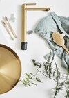 Basin Mixer Neo High Matte Brushed Brass