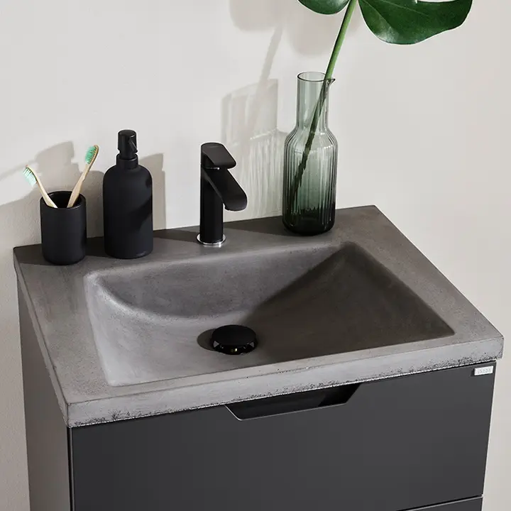 Concrete washbasin
