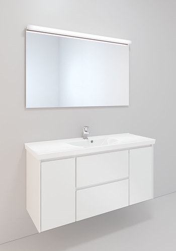 BASIN CABINET LIFESTYLE CONCEPT 300 WHITE MATTE WITH DOOR NO